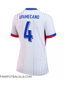 Franța Dayot Upamecano #4 Echipament de Fotbal Replică European 2024 Femei Deplasare